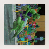 リザードウォリアーレスリングラージファンタジーアートパズル ジグソーパズル (横)