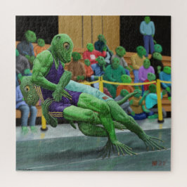 リザードウォリアーレスリングラージファンタジーアートパズル ジグソーパズル