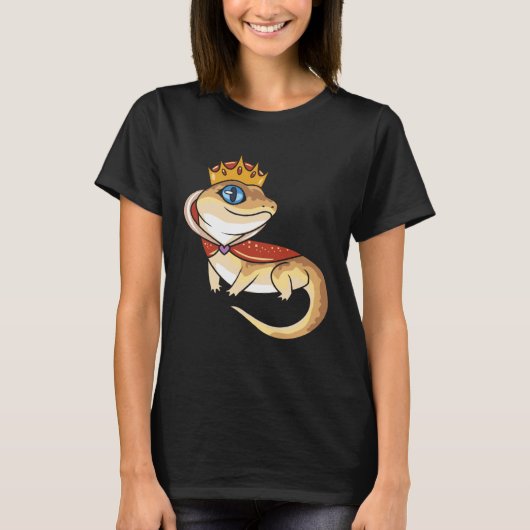 リザードクイーン爬虫類 Tシャツ (正面)