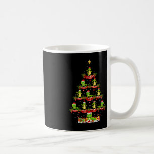 リザードクリスマス照明サンタリザードクリスマスツリー コーヒーマグカップ