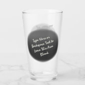 リザードグラスパーソナライズされた爬虫類メガネ タンブラーグラス (裏面)