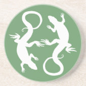 リザードコースター爬虫類アートデコールトカードギフト コースター (正面)