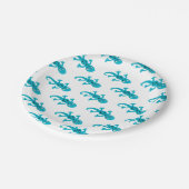 リザードジェッコクリップアートイラストレーション ペーパープレート (アングル)