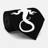 リザードタイカッコいい爬虫類ギフトリザードアートネクタイ ネクタイ (ロール)