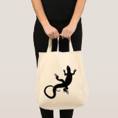 リザードトートバッグオーガニック爬虫類アートショッピングバッグ トートバッグ (正面(商品))
