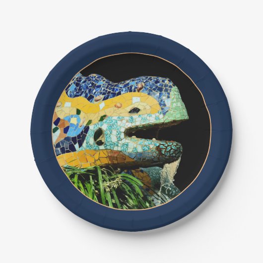 リザードバルセロナ，カタロニアガウディ – スペイン(パーティー)  ペーパープレート (正面)