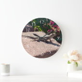 リザードブリックガーデン ラージ壁時計 (ホーム)