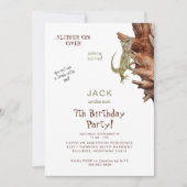 リザードボーイ・バースデーパーティーに出掛ける 招待状 (正面)