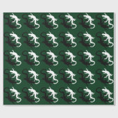 リザードラッピング紙爬虫類アートクリスマス紙 ラッピングペーパー (フラット)