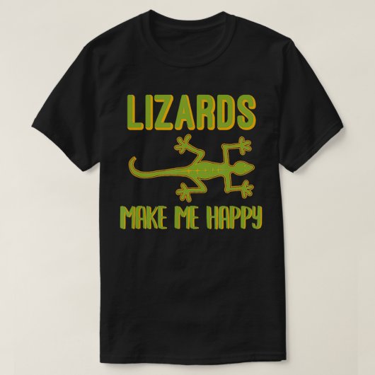 リザード恋人ギフト爬虫類少年と少女 Tシャツ (デザイン正面)