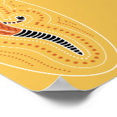 リザード点々のあるデザイン ポスター (角)