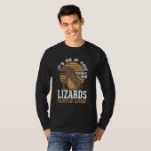 リザード爬虫類所有者 Tシャツ (正面フル)