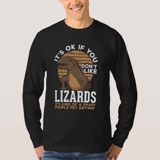リザード爬虫類所有者 Tシャツ (正面)