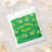 リザード誕生日パーティー フェイバーバッグ (クリップ留めされた状態)