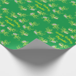 リザード誕生日パーティー ラッピングペーパー