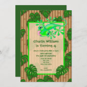 リザード誕生日パーティー 招待状 (正面/裏面)