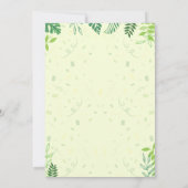 リザード誕生日招待状 招待状 (裏面)