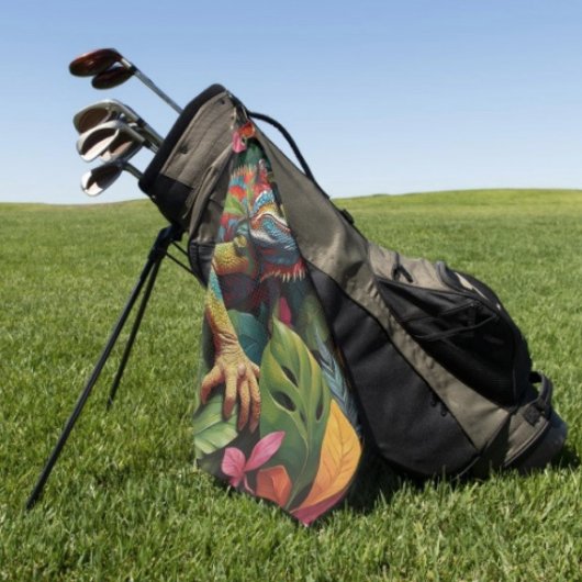 リザード離れズ&カラー ゴルフタオル