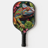 リザード離れズ&カラー ピックルボールラケット (裏面)