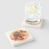 リザード4ストーンコースター ストーンコースター (横)