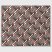 リザード・サンタハット ラッピングペーパー (フラット)