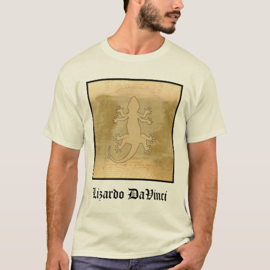 リザード・ダ・ヴィンチ Tシャツ (正面)