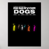 リザーバドッグズクエンティンタランティーノミニマリストブラック ポスター (正面)