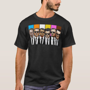 リザーバドッグ – ギャング図解入りの、写真付きのスクラシックズT-S Tシャツ