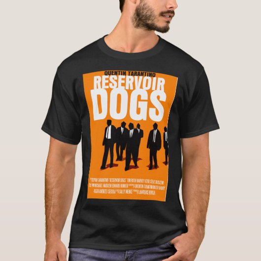 リザーバー犬ムービークラシックポスターTシャツ Tシャツ (正面)