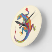 リザ絵を描ード ラウンド壁時計 (傾斜)