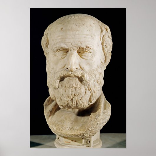 リシアスの胸像 ポスター (正面)