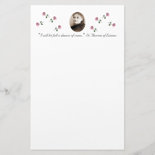 リシエウクスの聖テレーゼ 便箋 (正面)