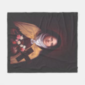 リシューの聖テレ フリースブランケット (正面(横))