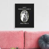 リシューTシャツの聖テラスの小さな花 キャンバスプリント (インサイチュ (リビング))