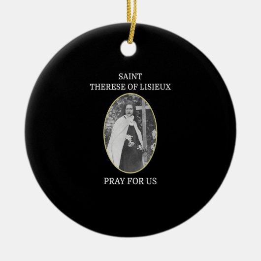 リシューTシャツの聖テラスの小さな花 セラミックオーナメント (正面)