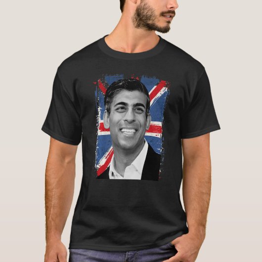 リシ・スナク英首相、保守党L Tシャツ (正面)