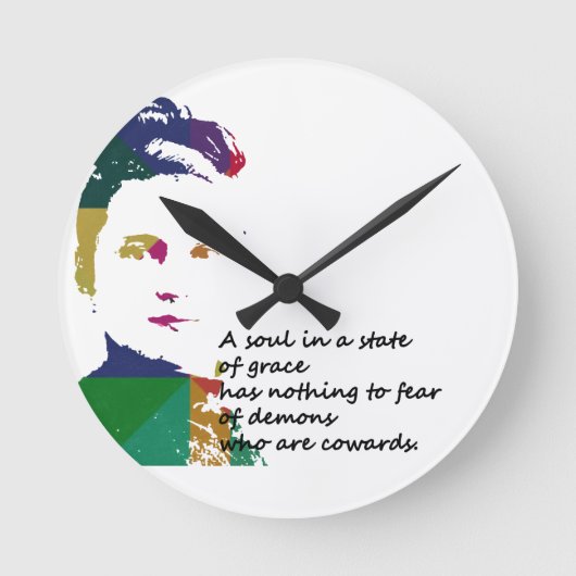 リジューの聖地 ラウンド壁時計 (正面)