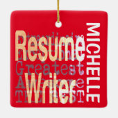 リジュームWriter Extraordinaireカスタム セラミックオーナメント (裏面)