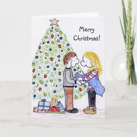 リジーのピープルファミリークリスマスカード シーズンカード (正面)