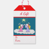 リジーの人々天使の聖なる夜のギフトラベル ギフトタグ (裏面)