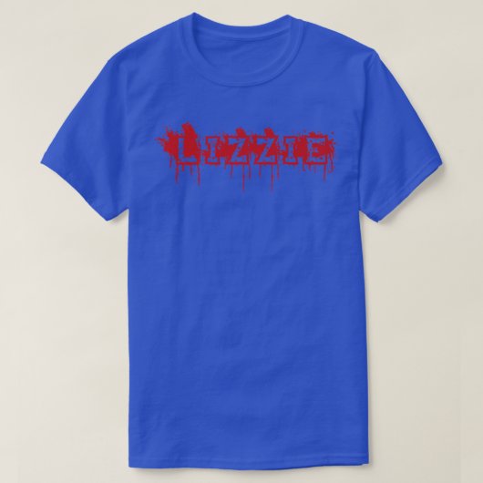 リジー名ハロウィーンの衣装パーソナライズされた Tシャツ (デザイン正面)
