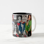 リジー美学コラージュマグ – ヴィンテージレトロ ツートーンマグカップ (正面右)