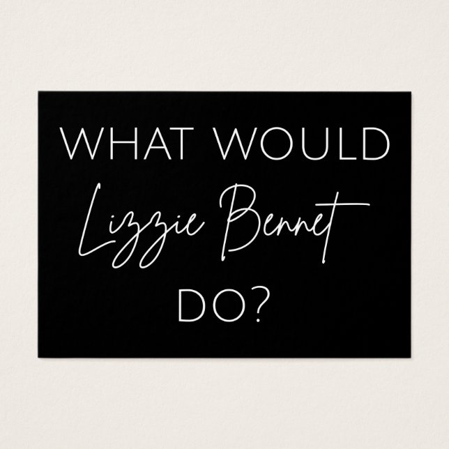 リジー·ベネットは何をする？ (正面)