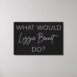 リジー・ベネットは何をする？ キャンバスプリント