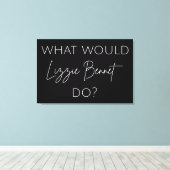 リジー・ベネットは何をする？ キャンバスプリント (インサイチュ (ウッドフロア))