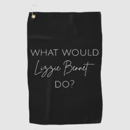 リジー・ベネットは何をする？ ゴルフタオル