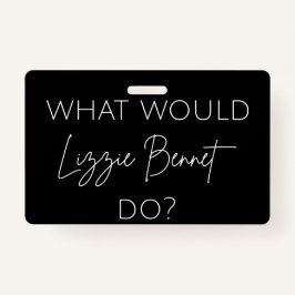 リジー・ベネットは何をする？ バッジ