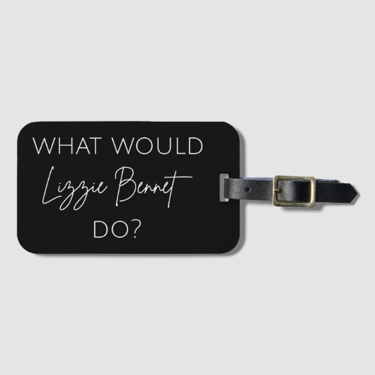 リジー・ベネットは何をする？ ラゲッジタグ (正面横)