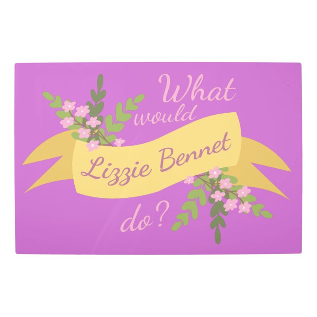 リジー・ベネットは何をする？井伊 メタルプリント (正面)