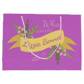 リジー・ベネットは何をする？井伊 ラージペーパーバッグ (裏面)